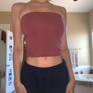 urban maroon tube top